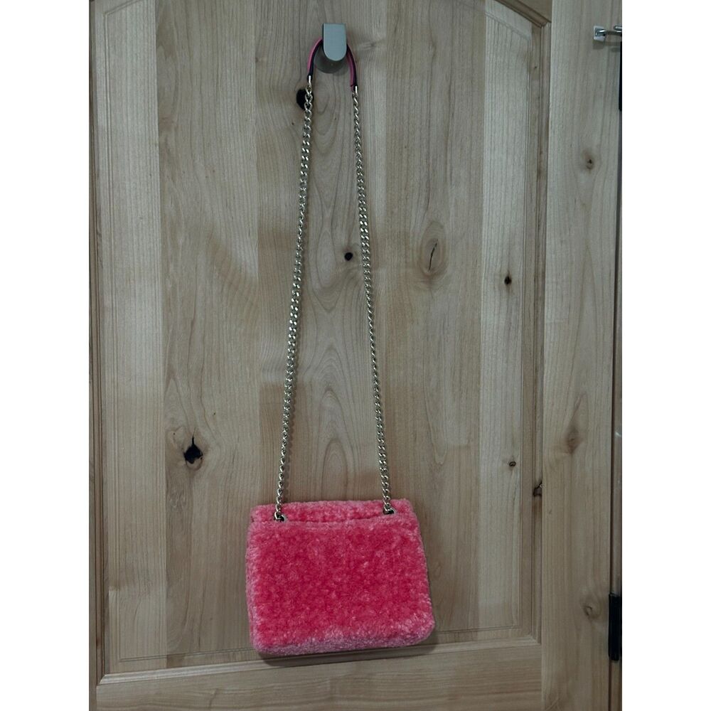 Kate Spade Natalia Faux Fur Small Flap Crossbody Purse EUC - Picture 3 of 8